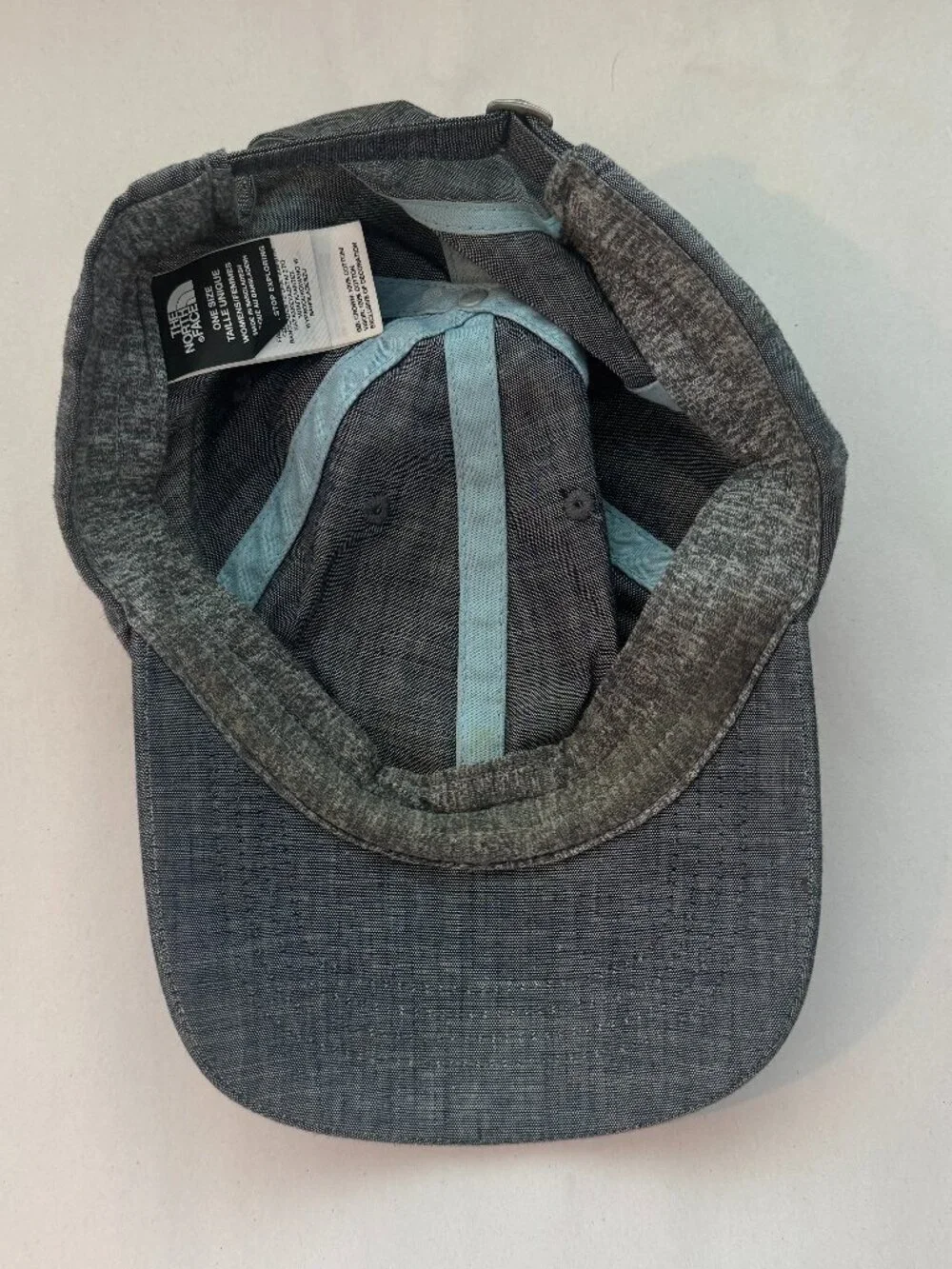 The North Face Hat Women's One Size Gray Blue Adjustable Strap